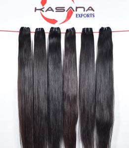 Machine vietnamienne double trame vague profonde faisceau vierge cuticule alignée vente en gros couleur naturelle femmes noires extensions de cheveux humains - Product Image 2