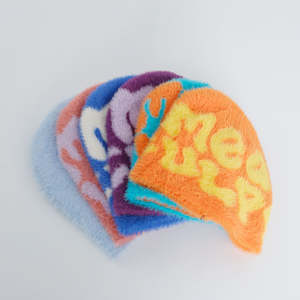 High Quality <b>Faux</b> <b>Fur</b> Fuzzy Furry Custom Beanie Manufacturer Jacquard Knit <b>Hat</b> Knitted <b>Hat</b> Digital Sublimated Skull Beanie - Product Image 1