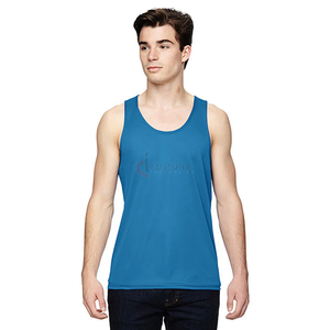 เสื้อกล้ามโอเวอร์ไซส์ของผู้ชายเสื้อยืดแขนกุดแห้งเร็วสำหรับเล่นกีฬายิมฟิตเนสโลโก้ได้ตามต้องการ - Product Image 2