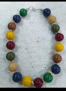 Collier en perles de résine faites à la main Craft Exim, bijoux de mode haut de gamme, élégant pour femmes, à porter en toute saison, cadeau, qualité d'exportation - Product Image 3