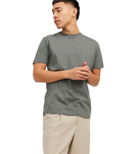 Lettre personnalisée broderie imprimé hommes t-shirt à manches courtes couleur unie col rond coton polyester surdimensionné respirant coton chemises - Product Image 5
