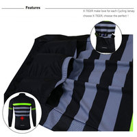 Jersey de Ciclismo de secado rápido para hombre con costuras duraderas y logotipos reflectantes para seguridad nocturna Pro Fit Men Jersey de ciclismo de carretera