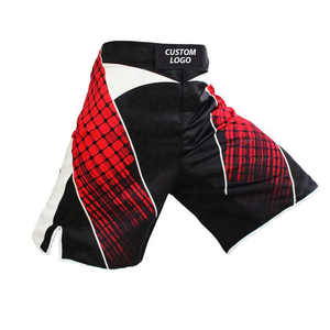 Pantalones cortos de MMA hechos a medida Pantalones cortos de combate de poliéster de alta calidad para adultos Ropa de artes marciales de boxeo Logotipo bordado - Product Image 4