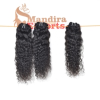 Extensions de cheveux humains bouclés indiens bruts Remy non traités, vague lâche, prix de gros, modèle de paquet de cheveux