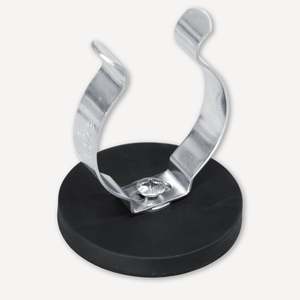 Sistema magnetico gommato Ø57x69mm con morsetto di fissaggio - Product Image 1