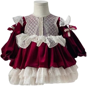 ชุดเดรสกำมะหยี่เด็กผู้หญิงเสื้อโค้ทแจ็กเก็ตเด็กผู้ชายวินเทจแต่งระบายชุดยีนส์มีขนเฟอร์ฤดูหนาววันเกิดงานแต่งงานงานปาร์ตี้เจ้าชาย - Product Image 1