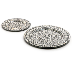 Plateau de décoration en résine de nacre Offre Spéciale, petit plateau de décoration, personnalisé, bon marché, café rond pour la maison, offre spéciale - Product Image 6