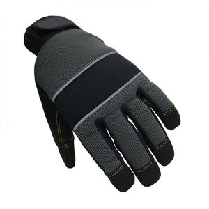 Guantes de Trabajo Industriales Antivibración de Seguridad para la Construcción con Cuero Vacuno, Muñequera Ajustable, Duraderos para Trabajos de Construcción - Product Image 6