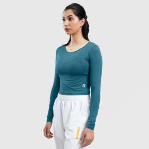 T-shirt en tricot à manches longues Teal W024 pour l'entraînement - Product Image 1