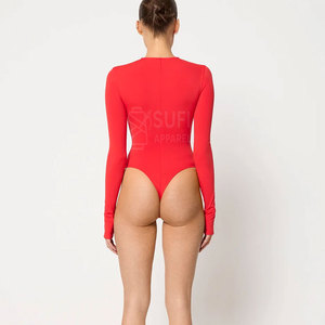 ชุดบอดี้สูทผู้หญิงแบบลำลองสำหรับฤดูใบไม้ผลิและฤดูหนาว ผ้าเนื้อนุ่ม ยืดหยุ่น ระบายอากาศได้ดี แห้งเร็ว ดีไซน์หรูหราทันสมัย ชุดแบบชิ้นเดียว สวมใส่สบาย - Product Image 5