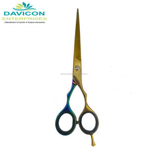 Ciseaux de barbier en acier inoxydable avec finition mate |   Instruments de beauté modèle DE-654 par DAVICON - Product Image 5