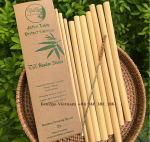 Pajitas de bambú hechas a mano 100%/Pajitas de bambú biodegradables y ecológicas solo Eco2go Vietnam - Product Image 4