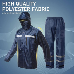 Vente directe d'usine Combinaison de pluie unie sur mesure Respirante de haute qualité Combinaison de pluie pour adulte - Product Image 2