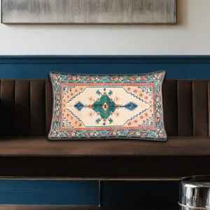 Coussin imprimé motif kilim turc vintage : accent décoratif chic pour la maison, 20"x36" ou 50x90 cm - Product Image 5