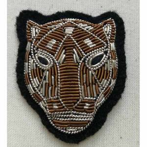 Fancy <b>brooch</b> Hand Embroidery <b>Brooch</b> Bullion Wire Cap Badges Breastpin - Product Image 5