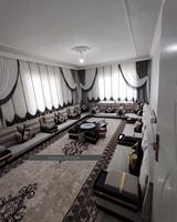 Asientos de piso oriental Sofá étnico Sofá árabe Majlis Sofá de estilo otomano Conjunto árabe Yalsa Asientos de piso oriental de lujo
