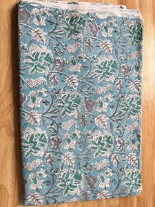 Tela de algodón con estampado de bloques de mano sostenible para prendas de vestir, textiles para el hogar, accesorios para muebles y bolsos, tela de materia prima impresa - Product Image 2