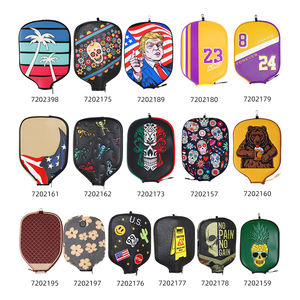 2025 Custom Black Premium PU Leather Pickleball Racket <b>Bag</b> <b>Accessory</b> External Frame with Paddle Cover - Product Image 3