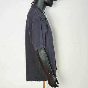 เสื้อยืดสตรีทแวร์ผู้ชาย ผ้าฝ้าย 100% รับทำโลโก้ตามสั่ง คุณภาพสูง ผู้ผลิตเสื้อยืดปักลาย ซักแบบวินเทจ - Product Image 3