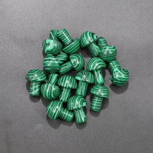 เห็ดมาลาไคต์ธรรมชาติสำหรับตกแต่งด้วยคริสตัลอาเกตและอาเกต - Product Image 6