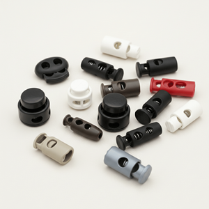 ตัวล็อคเชือกพลาสติก PP แบบทาสี ตัวรัดเชือกแบบปรับได้ ขนาดปรับแต่งได้ สำหรับใช้กับเสื้อผ้า ยี่ห้อ HXZY สำหรับงานเย็บปักถักร้อย - Product Image 3