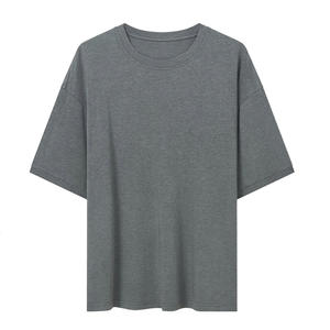 Camiseta Vintage de manga corta de talla grande para hombre, ropa personalizada de secado rápido de alta calidad, logotipo impreso Formal transpirable en blanco de punto - Product Image 2