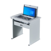 Meubles de laboratoire informatique scolaire, bureaux informatiques pour étudiants avec prises électriques pour salle de classe