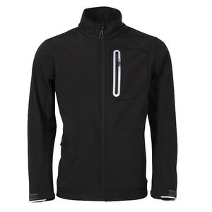 Veste polaire d'hiver chaude softshell pour homme de couleur unie à personnaliser avec sérigraphie brodée et impression numérique par sublimation - Product Image 2