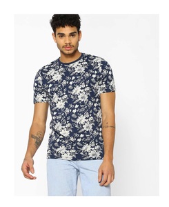 Nueva llegada Moda Hombre Checked Panel Diseño Camiseta Cuello redondo Redondo Alta calidad Elegante Moda Suelta Camisetas al aire libre - Product Image 5