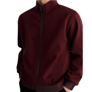 Blouson Bomber Léger pour Homme Fermeture Éclair Col Montant Casual Veste Douce pour l'Automne à Porter au Quotidien - Product Image 4