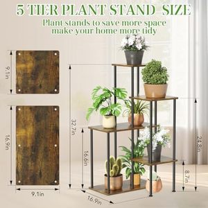 Chambre balcon salon décor à la maison 5 niveaux métal <span class=keywords><strong>plante</strong></span> support affichage intérieur coin <span class=keywords><strong>plante</strong></span> support métal fleur support - Product Image 6
