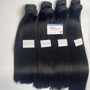 Extensiones de cabello de 6 a 40 pulgadas de longitud completa virgen vietnamita hueso recto súper doble extensiones de cabello Vietnam Factory - Product Image 3