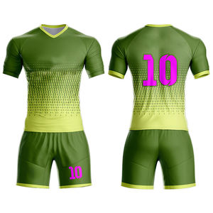 Uniforme de equipo de fútbol al aire libre de ajuste informal Jersey deportivo Conjunto corto de impresión por sublimación personalizada - Product Image 3