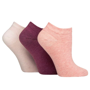 Chaussettes d'été unisexes à pieds personnalisées de haute qualité, en coton respirant, antidérapantes, avec logo de compression rose, cheville, OEM pour - Product Image 1