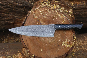 Couteau de chef professionnel japonais en acier Damas à 67 couches, 8 pouces, avec manche en résine nid d'abeille forgé - Product Image 3