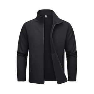 Fabricants de vêtements imperméables à col montant, veste softshell pour homme, veste d'hiver personnalisée, doublée en polaire pour l'extérieur - Product Image 3