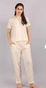 High Quality <b>women</b> cotton Cotton Pyjama Set Customization Loungewear Pyjama Set <b>Women</b> Long <b>Pajamas</b> Set - Product Image 5