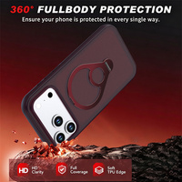 Coque arrière givrée pour iPhone 18 Pro Max/17 Pro/16/15 Plus/14, avec couleurs contrastées magnétiques, toucher agréable, antichoc et antidérapante