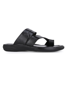 Sandales confortables en cuir pour hommes, pantoufles décontractées légères, semelle en PU souple, respirantes, à bout ouvert, chaussures de marche d'été pour la plage - Product Image 4