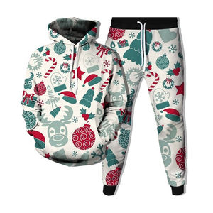 ชุดวอร์มคริสมาสต์สำหรับทุกเพศชุดวอร์มฤดูหนาวผ้าไนลอนโพลีเอสเตอร์ - Product Image 6