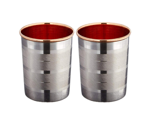 Mint Julep Cup Accesorios Juego de 2 Luxury Copper Metal Drinkware Scant & Charm - Product Image 1