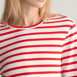 La mejor Camiseta cómoda de manga larga a rayas para mujer, alta calidad, duradera e ideal para trajes casuales y de moda - Product Image 5