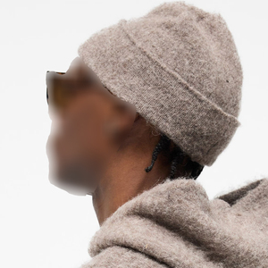 Gorros de mohair de moda de punto Jacquard de alta calidad para hombre, gorros cálidos y cómodos con logotipo bordado personalizado para hombre - Product Image 3