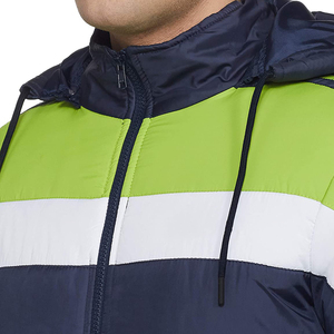 Fabricant de vêtements OEM personnalisé Vestes d'hiver rembourrées en duvet imperméable de grande taille pour hommes avec logo personnalisé - Product Image 4