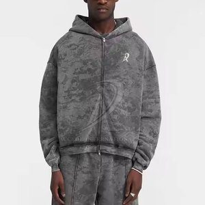 Servicio OEM al por mayor de los hombres de lavado ácido sudaderas con cremallera último diseño hecho en Pakistán lavado ácido sudaderas con cremallera - Product Image 2