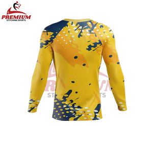 Traje de baño Rashguard de manga larga con estampado personalizado para mujer, protección solar, camiseta de secado rápido para nadar, camiseta Rash Guard - Product Image 2