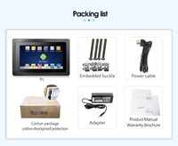 Touchthink Ip65 10.1 ''1280*800 Android 7.0 RK3288/3399/3568/3588 Tablette industrielle tout en un panneau PC avec lecteur de codes à barres