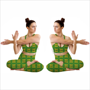 Conjunto Deportivo de 2 Piezas para Mujer: Sujetador Deportivo Ligero, Sólido, Ecológico y Transpirable con Leggings Sin Costuras para Ejercicio, Running y Estilo de Vida Activo - Product Image 3