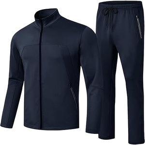 100% cotton Custom Training Wear <b>Tracksuit</b> Comfortable Outdoor Men's <b>Tracksuit</b> Full Zipper Stand Collar <b>Tracksuit</b> 2026 - Product Image 1