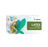 Meilleure offre Gants d'examen médicaux jetables en latex poudré blancs certifiés CE, en caoutchouc durable, fabricant malaisien Bergamot